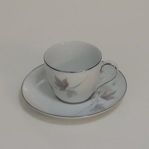 Noritake Harwood 6312 Flat Demitasse Cup & Saucer Set Japanese Vintage